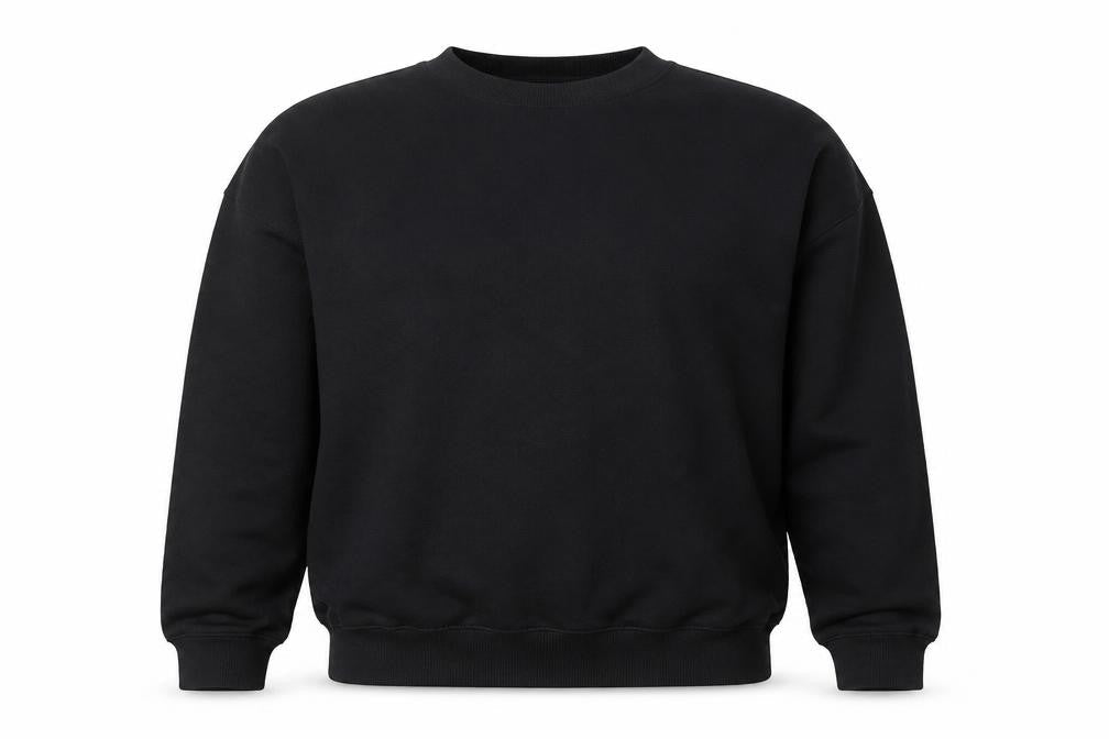 boohooMAN Men's Black Paris Graphic Print Pullover Sweatshirt Size S