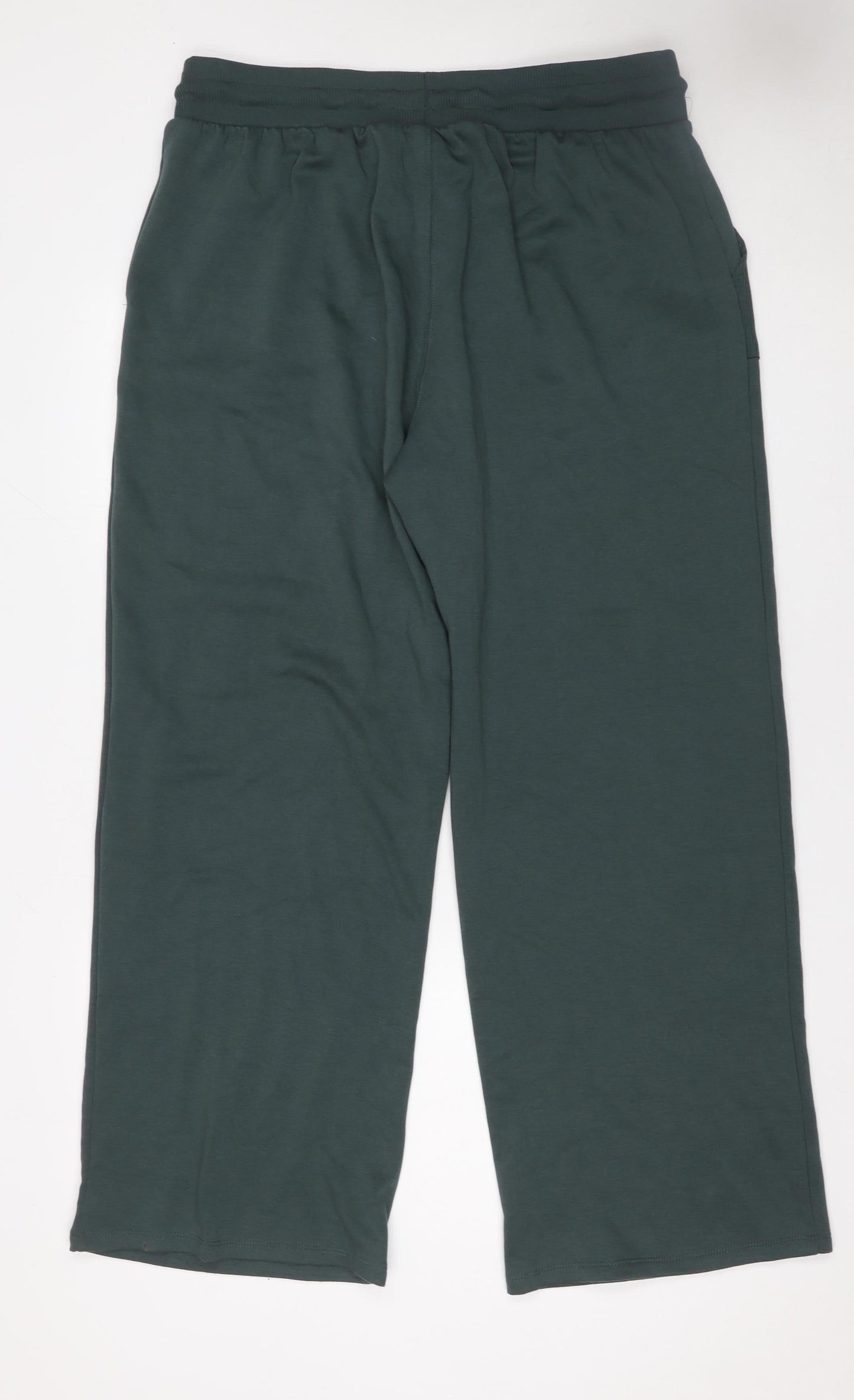 F&F Men’s Green L Regular Fit Sweatpants with Drawstring Waist