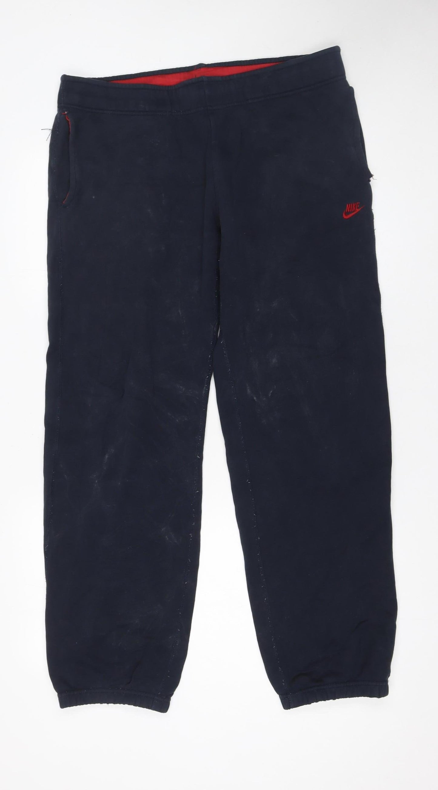 Nike Men’s Blue Jogger Sweatpants M Cotton Blend Sportswear
