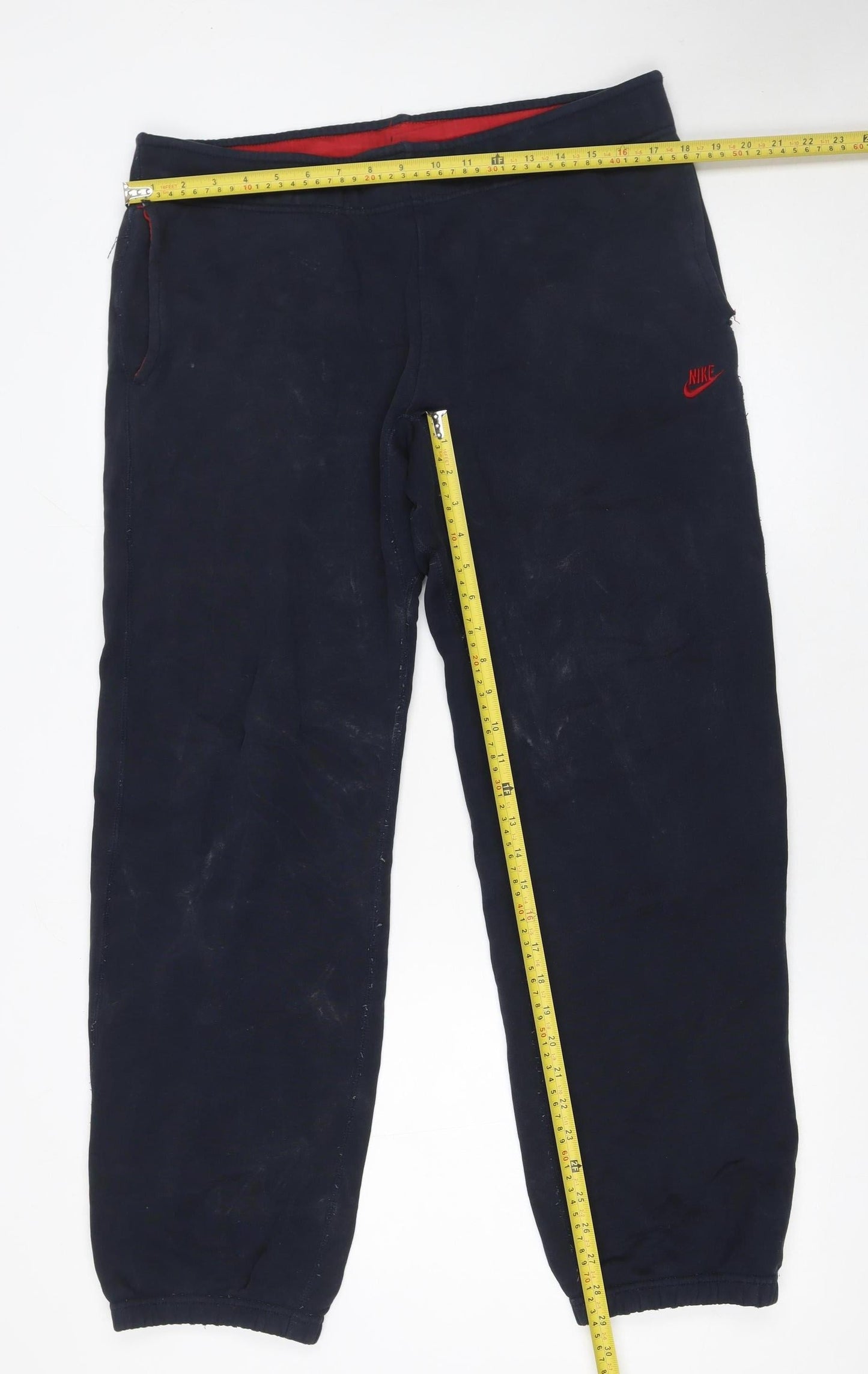 Nike Men’s Blue Jogger Sweatpants M Cotton Blend Sportswear