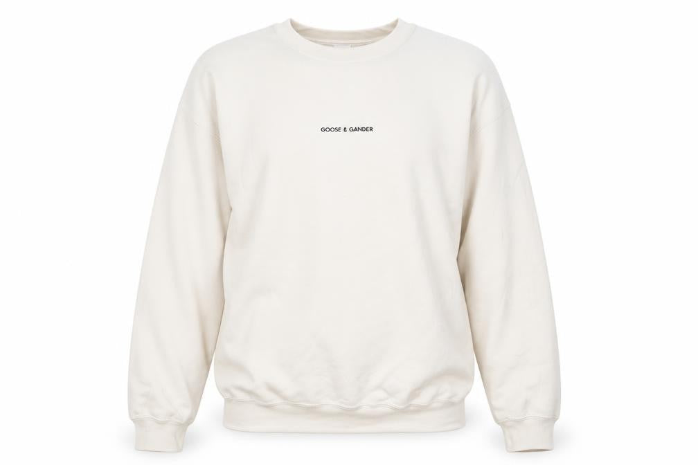 Goose & Gander Women Beige XL Pullover Sweatshirt Crew Neck Casual