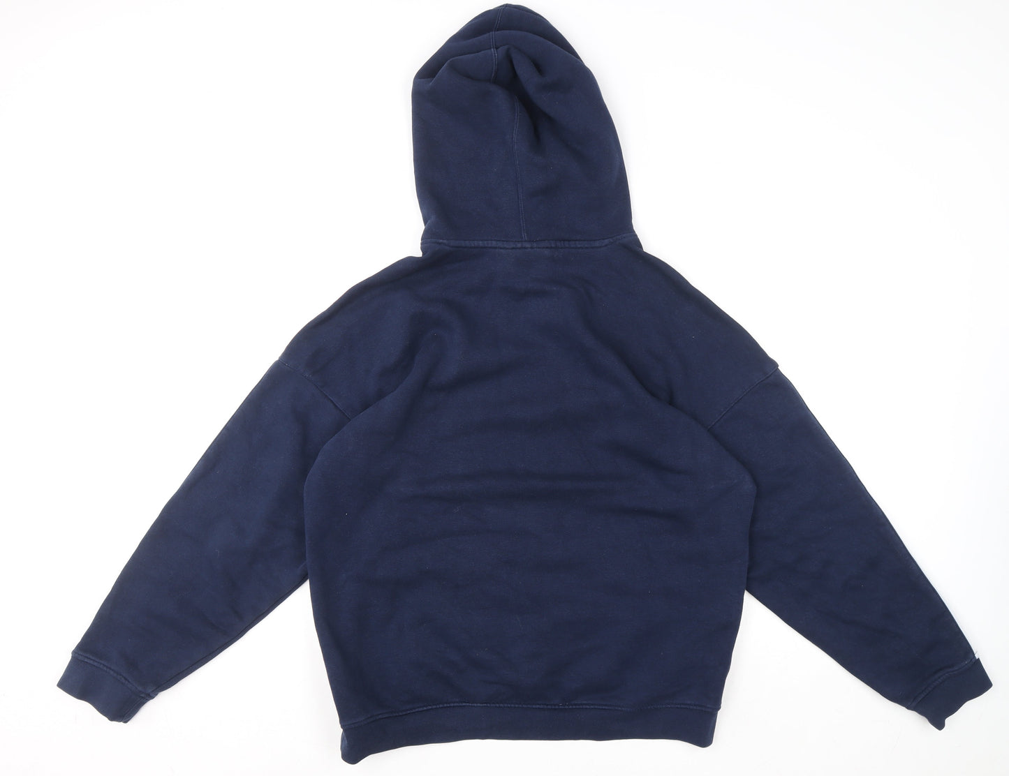 Adidas Men's Blue Pullover Hoodie M Logo Fleece Sportswear