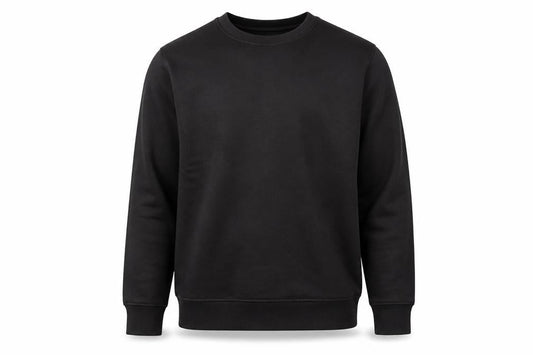 Primark Men Black Medium Pullover Sweatshirt Crew Neck Fleece