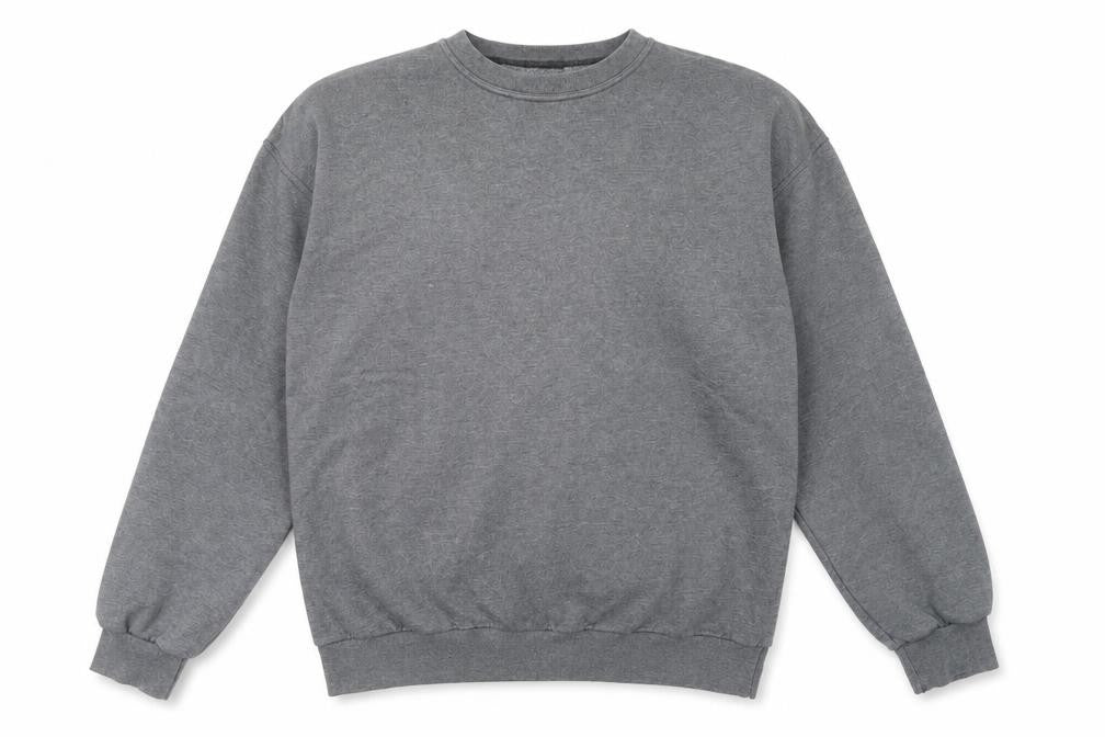Men's MV Fexion Grey Crew Neck Pullover Sweatshirt Size M
