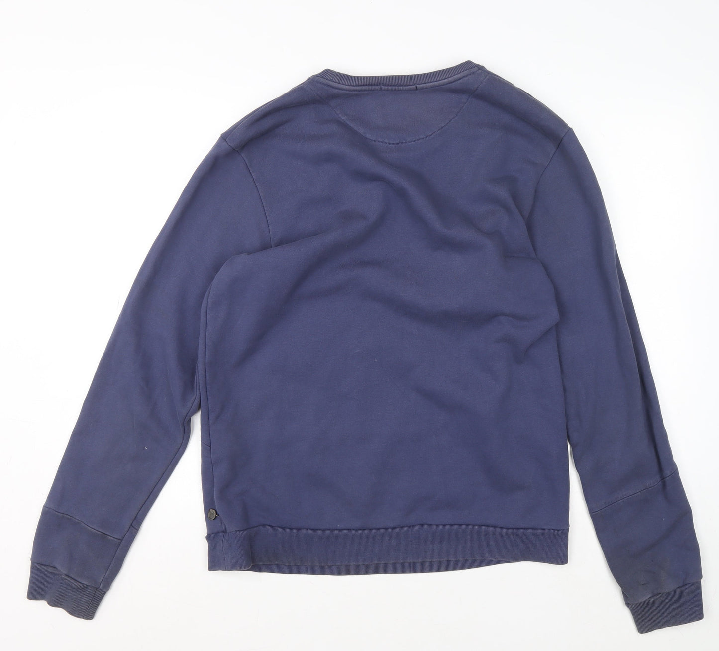 Scotch & Soda Men Blue XL Crew Neck Graphic Sweatshirt Classic Style