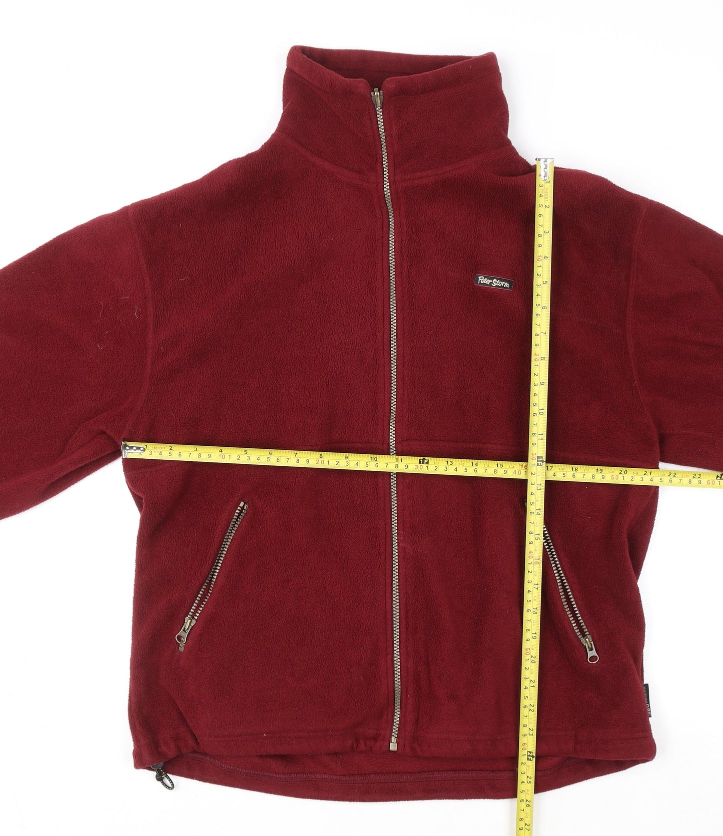 Peter Storm Men's Red Full Zip Fleece Sweatshirt Size S