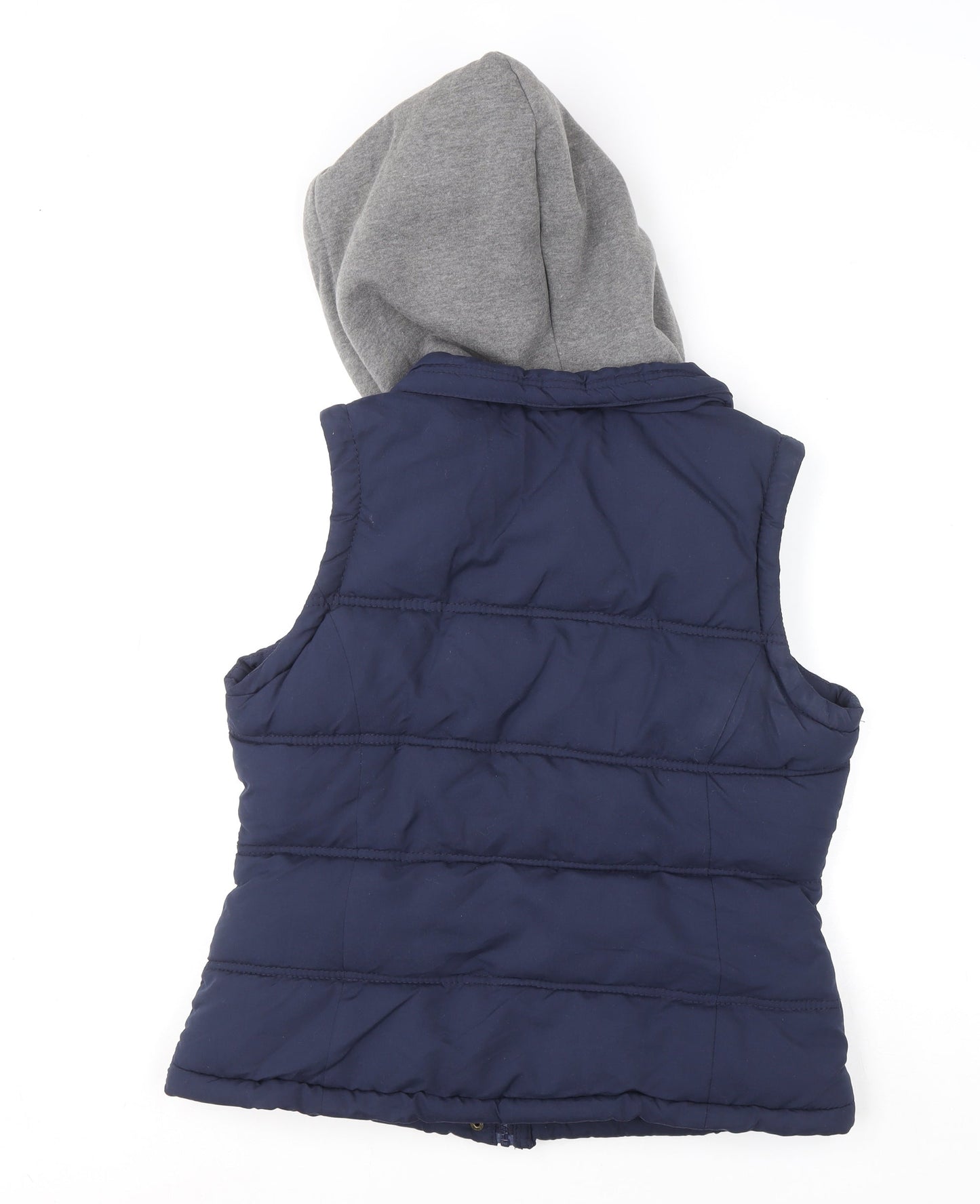 George Women’s Blue Puffer Hooded Waistcoat Size 14
