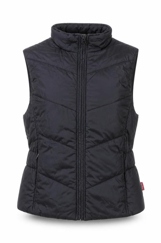 Decathlon Women's Black Puffer Waistcoat Gilet Size 8