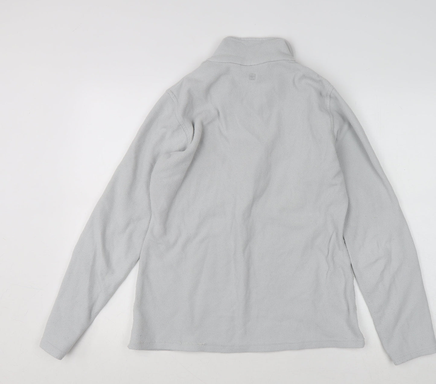 Mountain Warehouse Women Grey 1/2 Zip Fleece Pullover Sweatshirt M