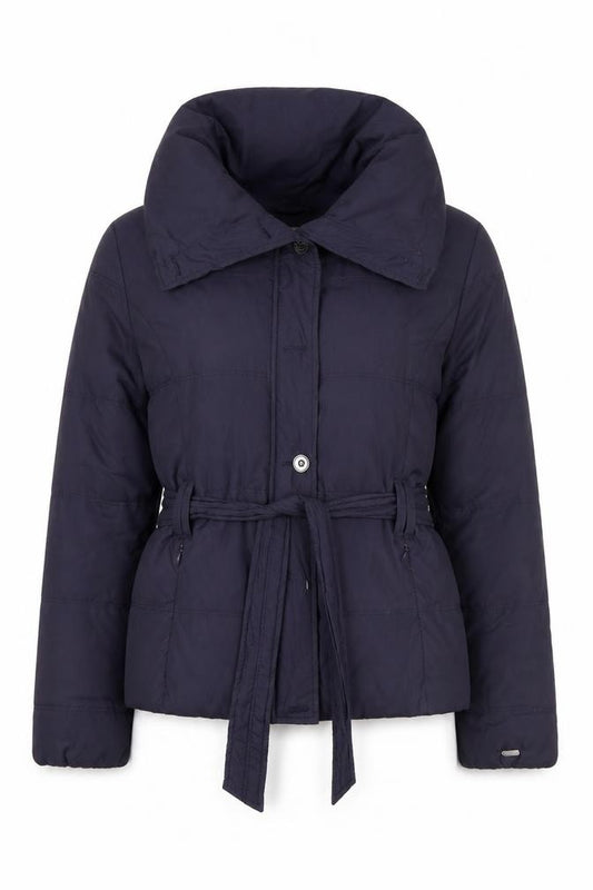 TIMEOUT BRAND Women's Purple Belted Puffer Jacket Size S