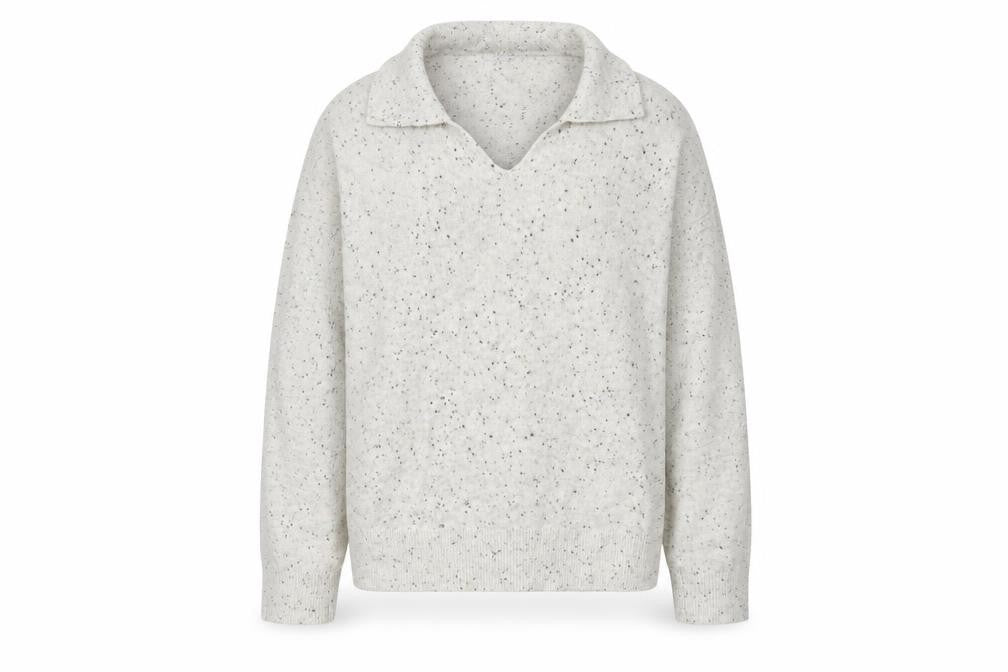 Great Plains Women's Beige Collared Knit Jumper Size 12