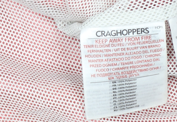 Craghoppers Women's Red Waterproof Hooded Rain Jacket UK12