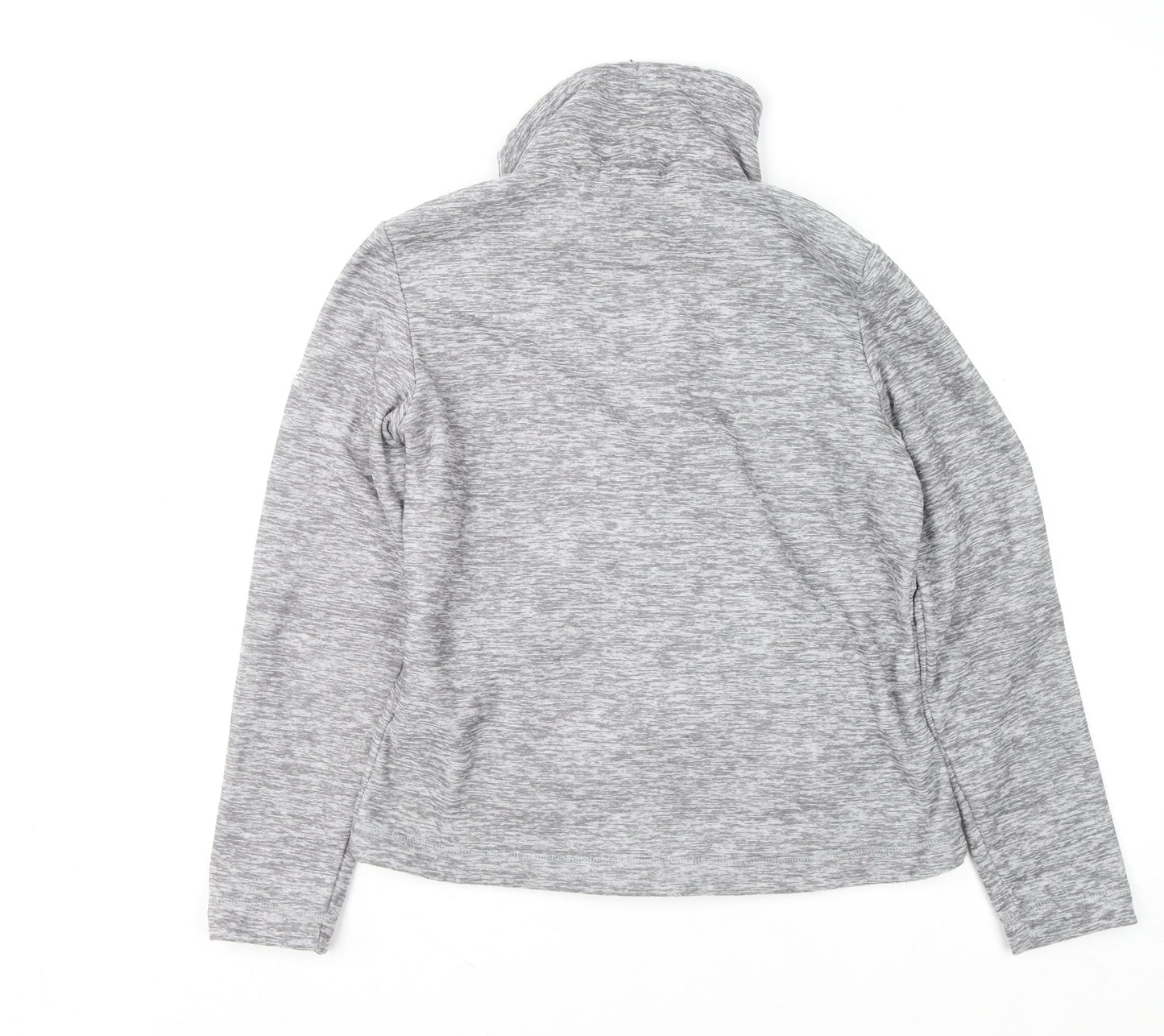 Regatta Great Outdoors Women Grey Full Zip Hoodie UK 10 Polyester Fleece