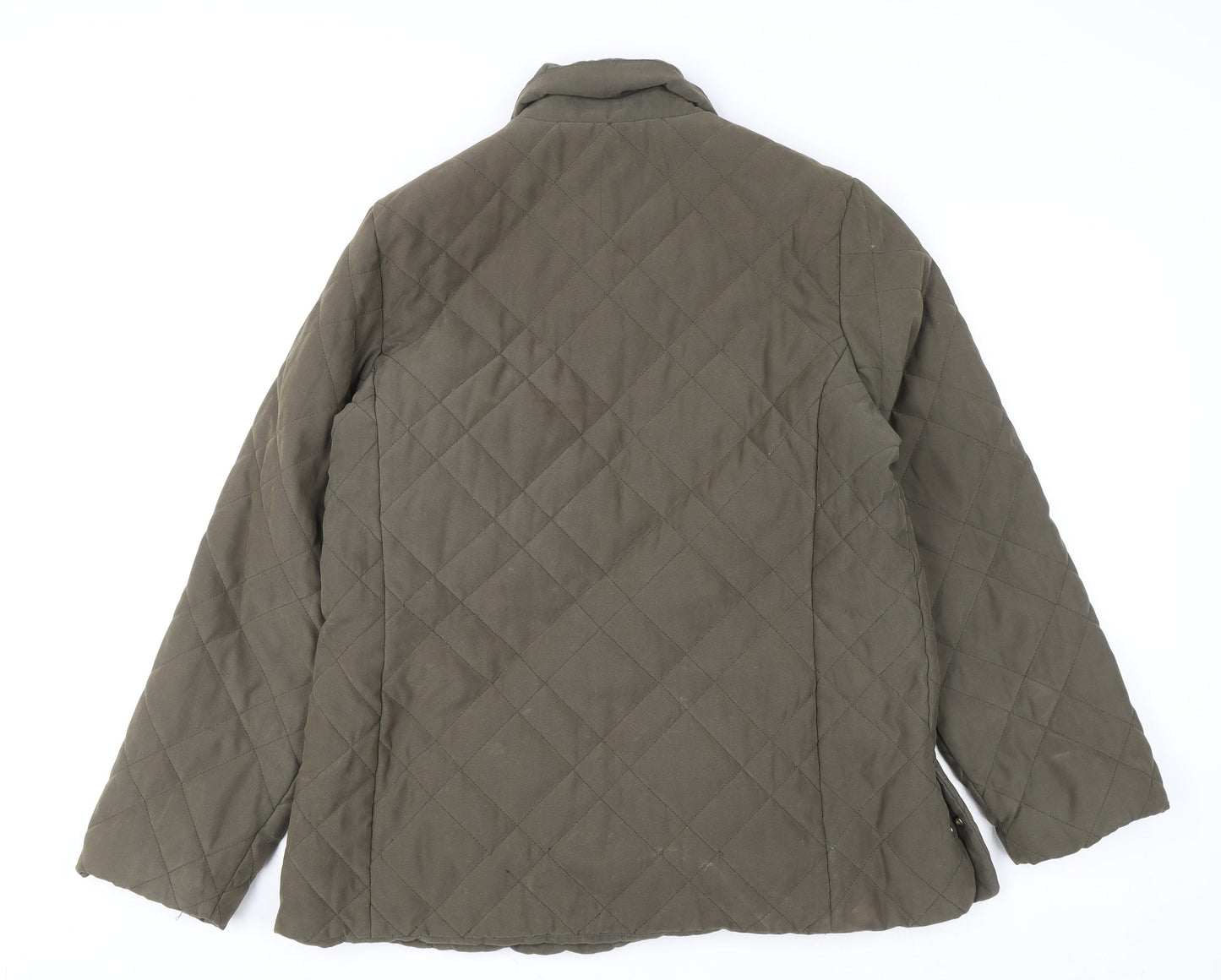 Marks and Spencer Women’s Green Quilted Mid-Length Jacket Size 14