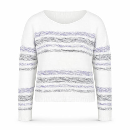 Gap Women's White Striped Cotton Knit Jumper Size S