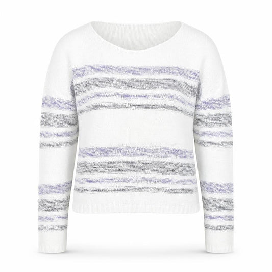 Gap Women's White Striped Cotton Knit Jumper Size S