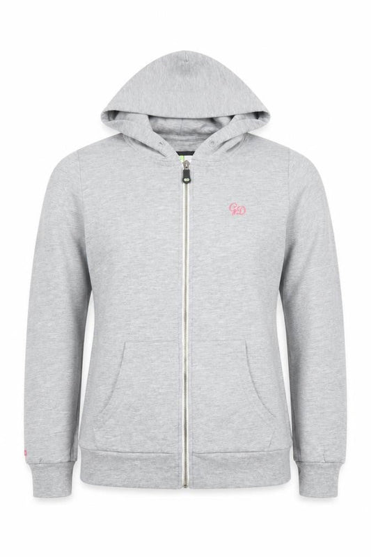 Getting Dirty Women’s Grey Full Zip Hoodie Size M Cotton Blend