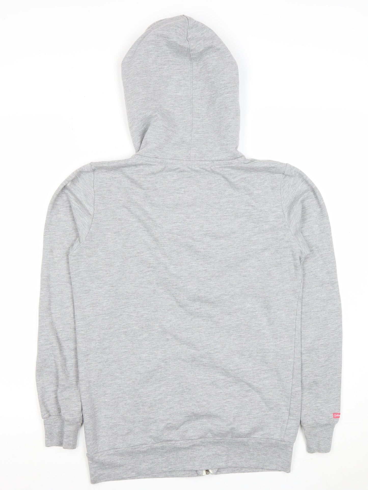 Getting Dirty Women’s Grey Full Zip Hoodie Size M Cotton Blend