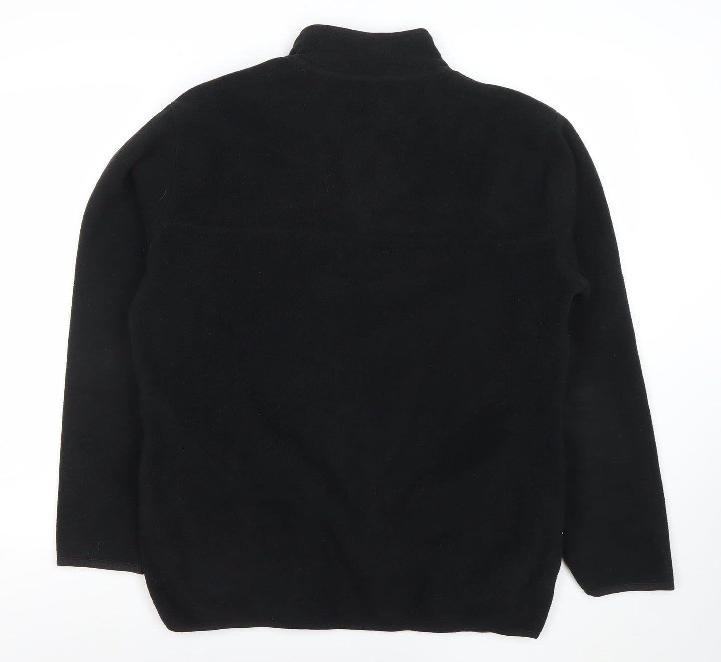 ONLY & SONS Men Black L Fleece 1/2 Zip Pullover Sweatshirt