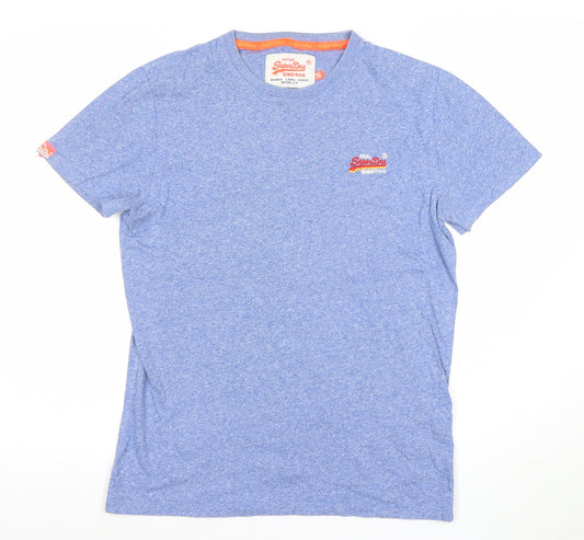Superdry Men's Blue Crew Neck Short Sleeve T-Shirt Size S