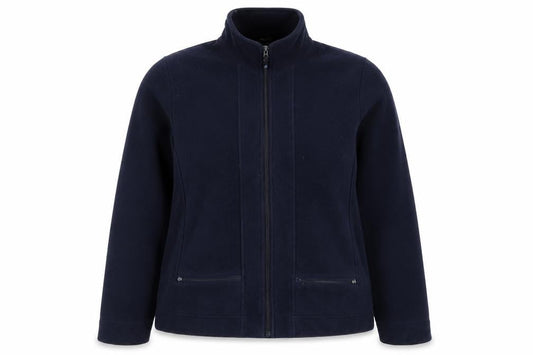 B.C. Clothing Women's Blue Fleece Full Zip Jacket Size L
