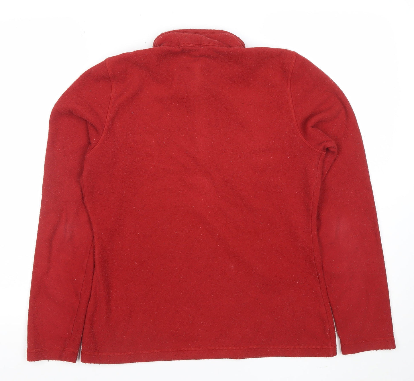 The North Face Women's Red Fleece 1/4 Zip Jacket Size M