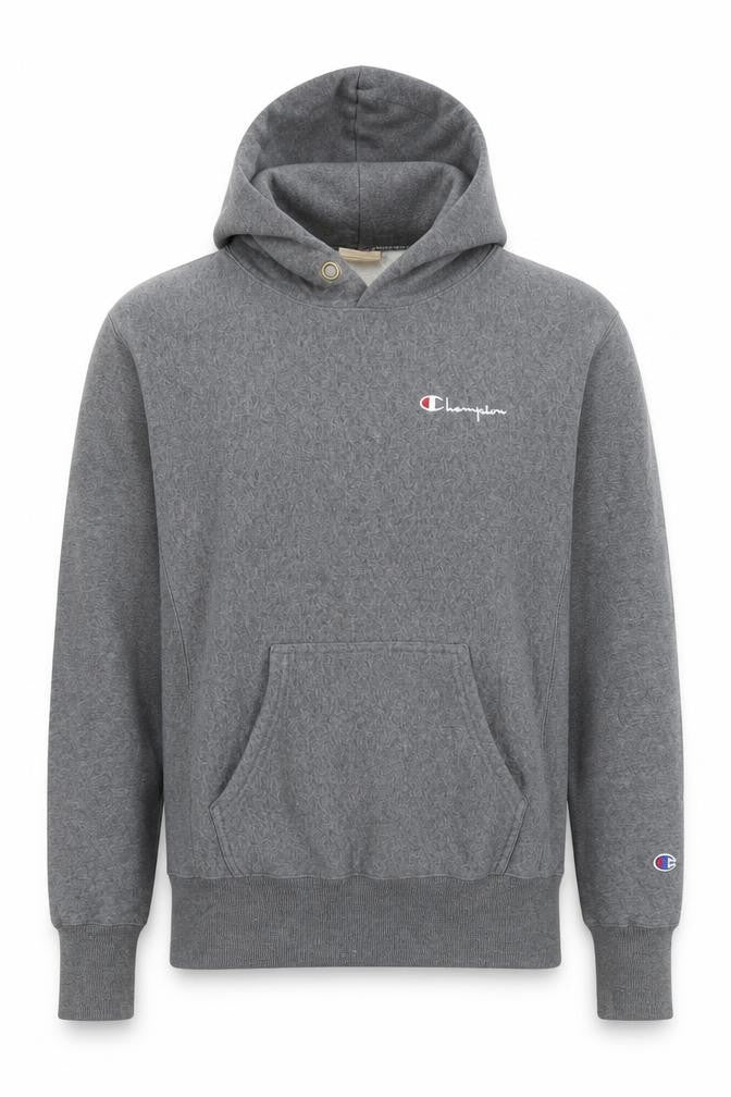 Champion Men's Grey Reverse Weave Pullover Hoodie Size S