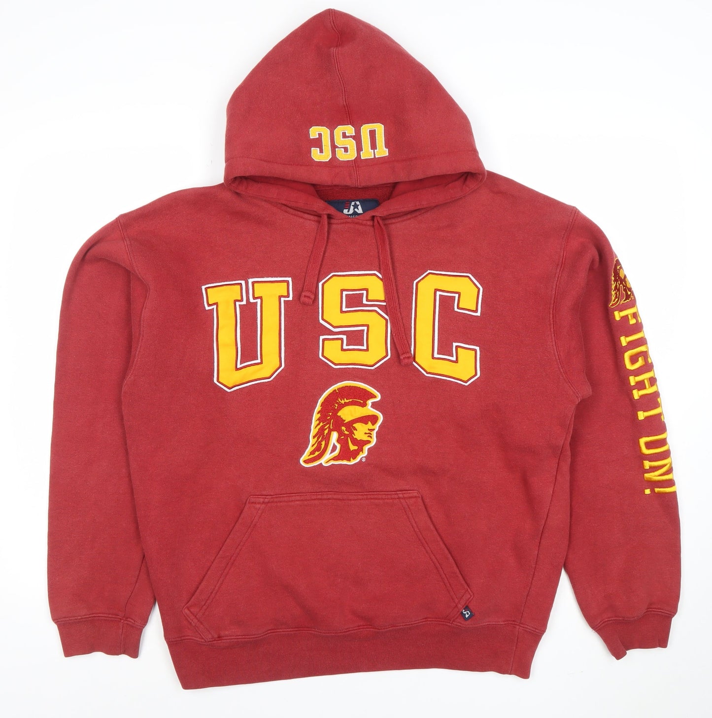 J-America Men’s Red USC Pullover Hoodie Small College Sportswear