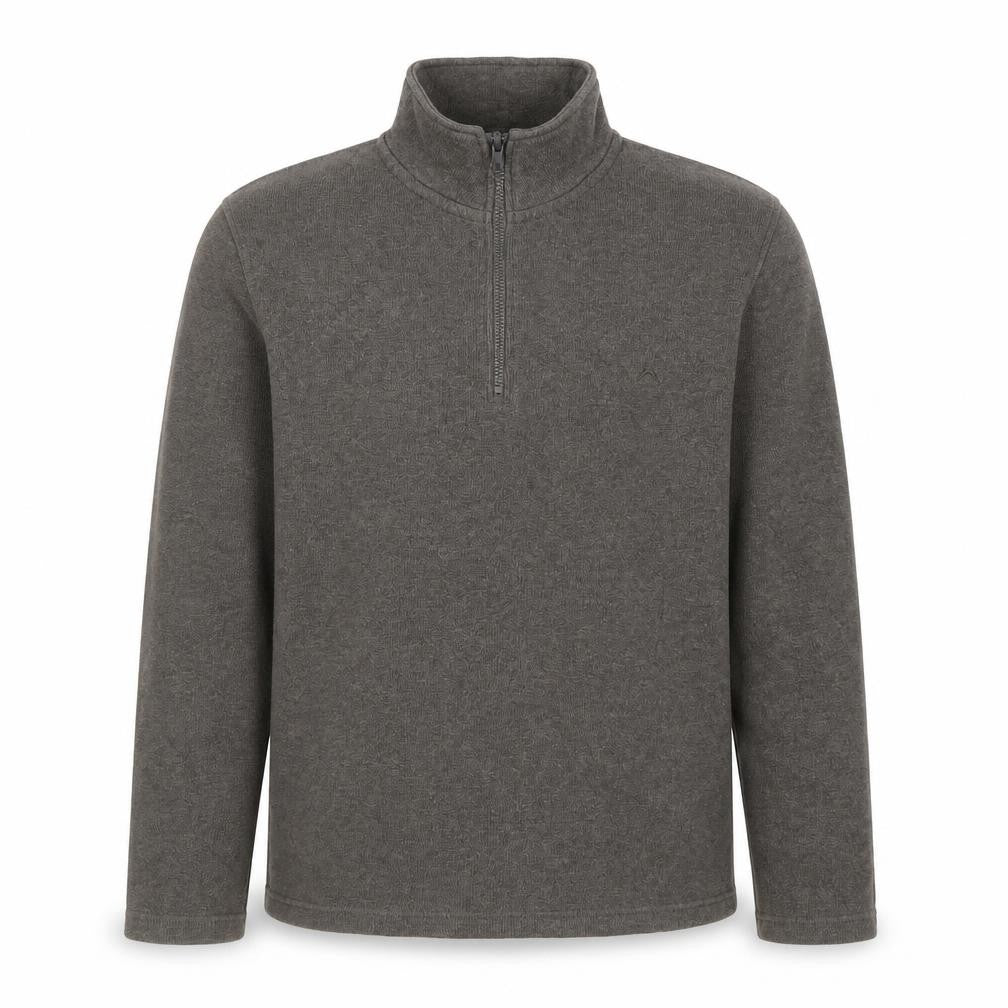Austin Reed Men's Brown 1/4 Zip Cotton Sweater Medium