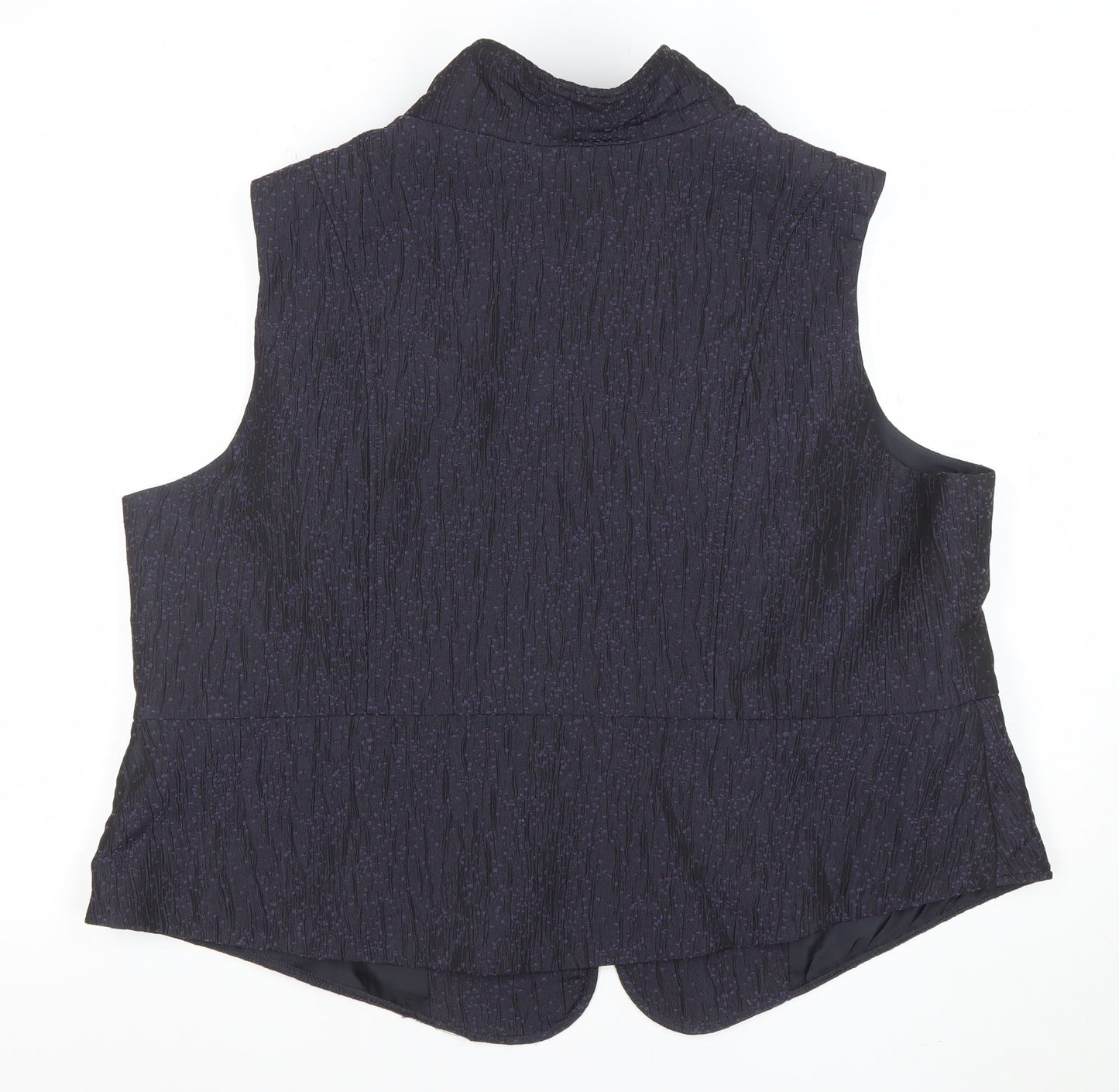 Simonton Says Women Black 2XL Lined Zip Waistcoat