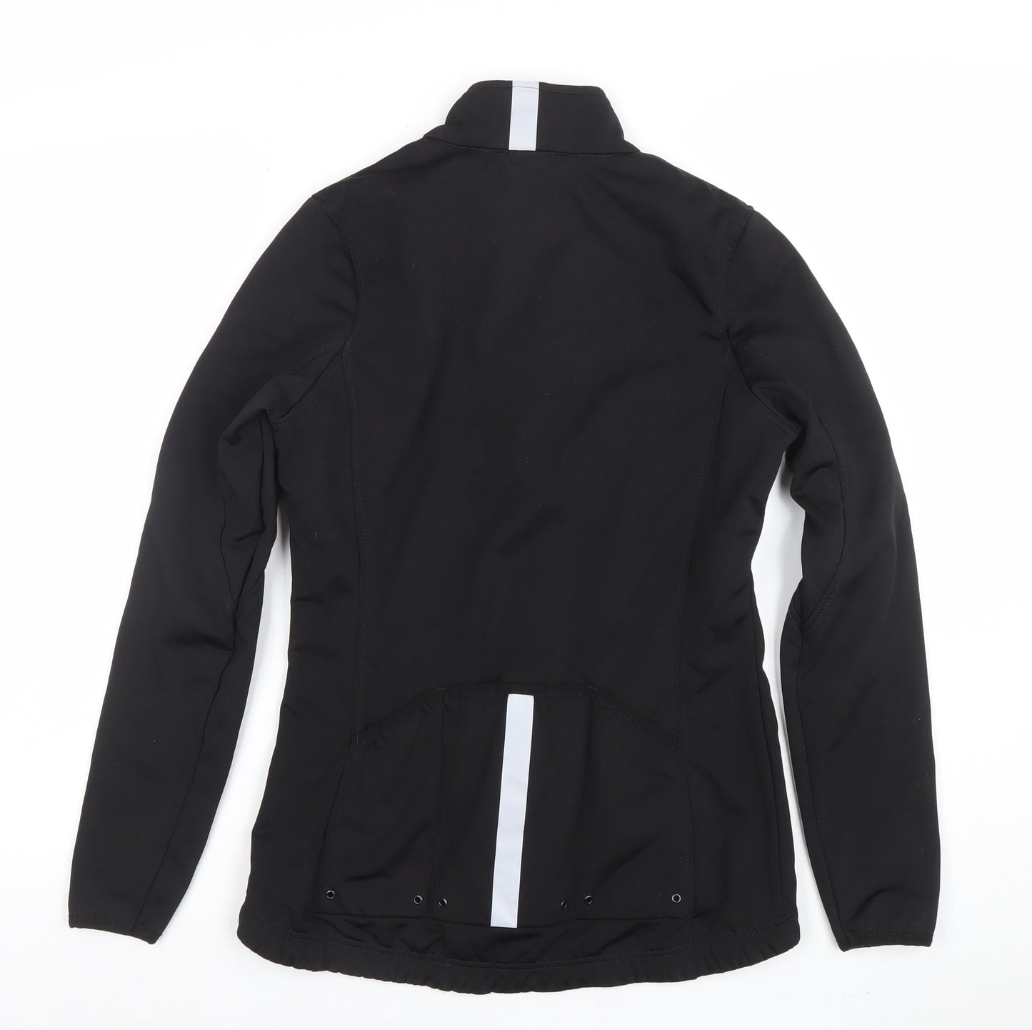 Crane Women's Black Softshell Reflective Sports Jacket Size 10