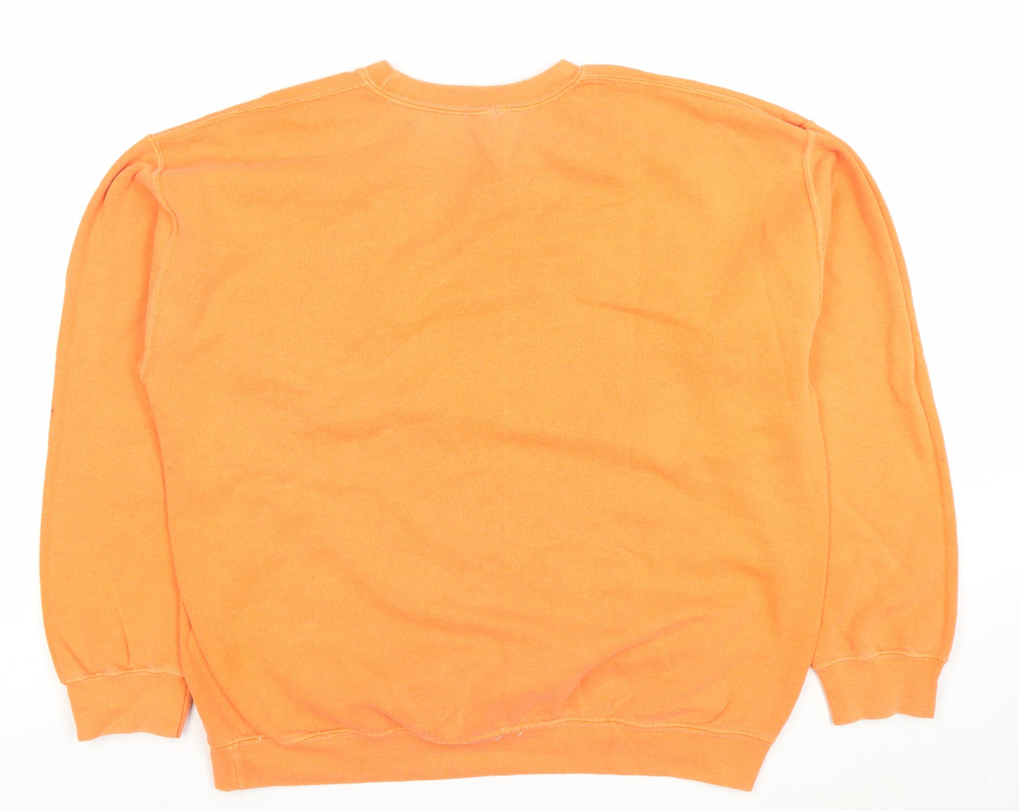 Great Outfitters Women Orange Floral Pullover Sweatshirt Size M
