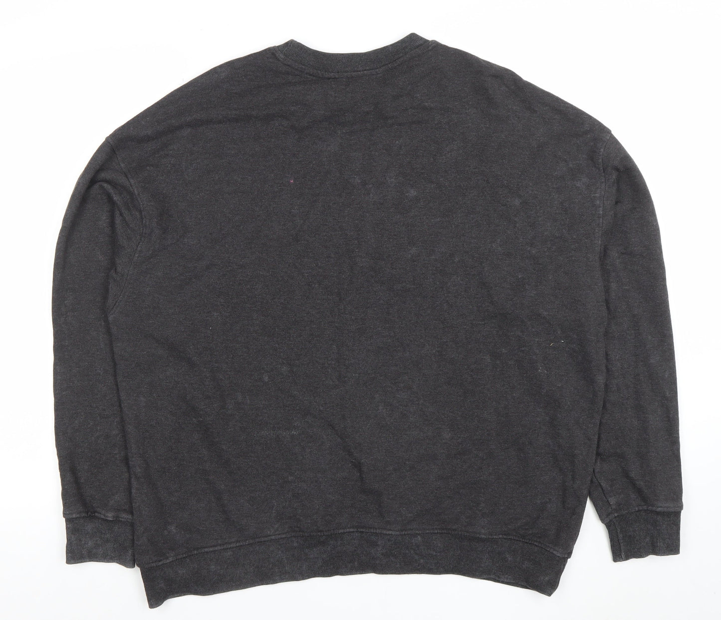 The Rolling Stones Women's Black XS Pullover Sweatshirt Graphic Cotton Blend