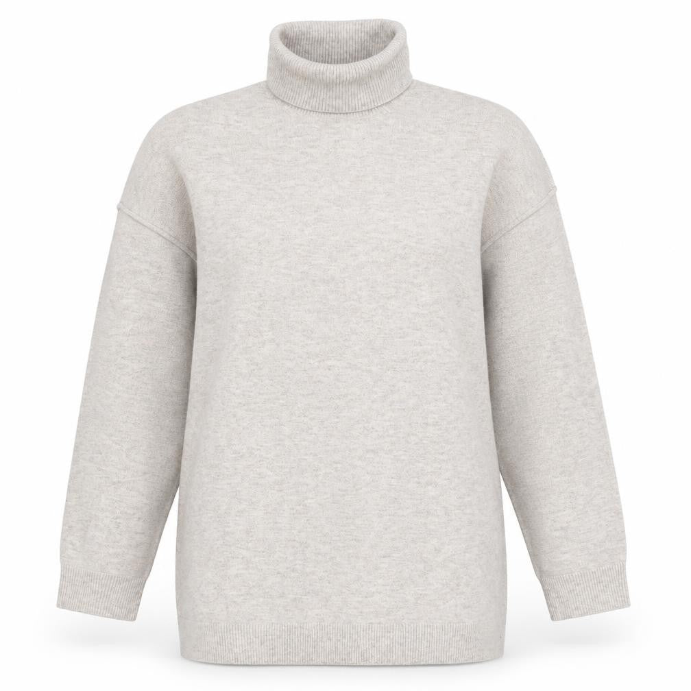 Weekday Women’s Beige Roll Neck Wool Blend Jumper Size S