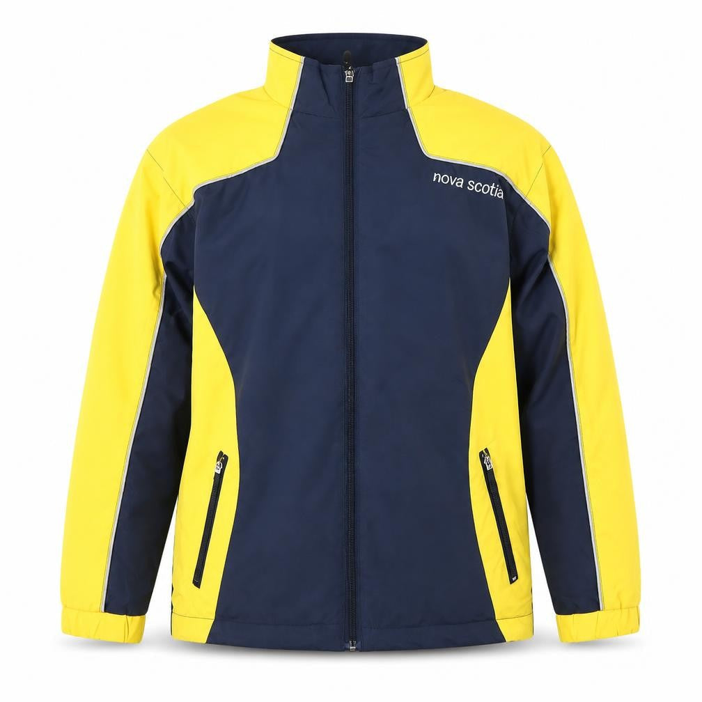 Canada Sportswear Boys Blue Yellow Full Zip Lined Jacket M
