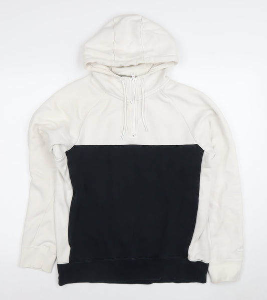 Nike SB Men's White Small Half Zip Hooded Fleece Hoodie