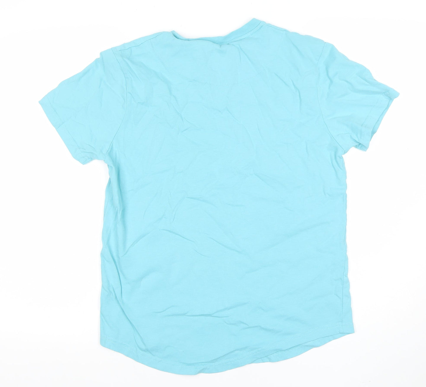Paraffin Couture Men's Blue Medium Crew Neck Cotton T-Shirt