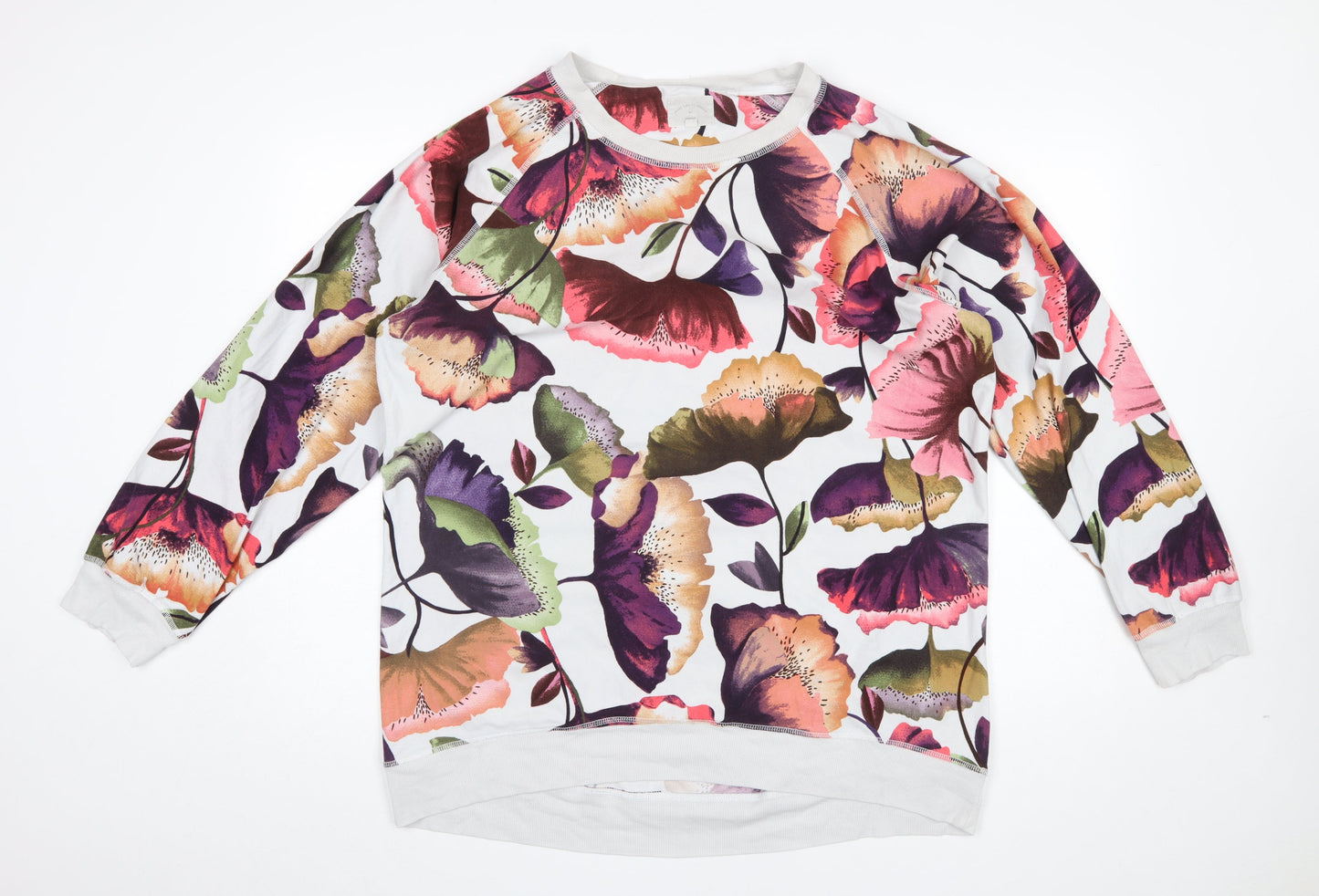 Next Women’s Multicoloured Floral Pullover Sweatshirt L Tall