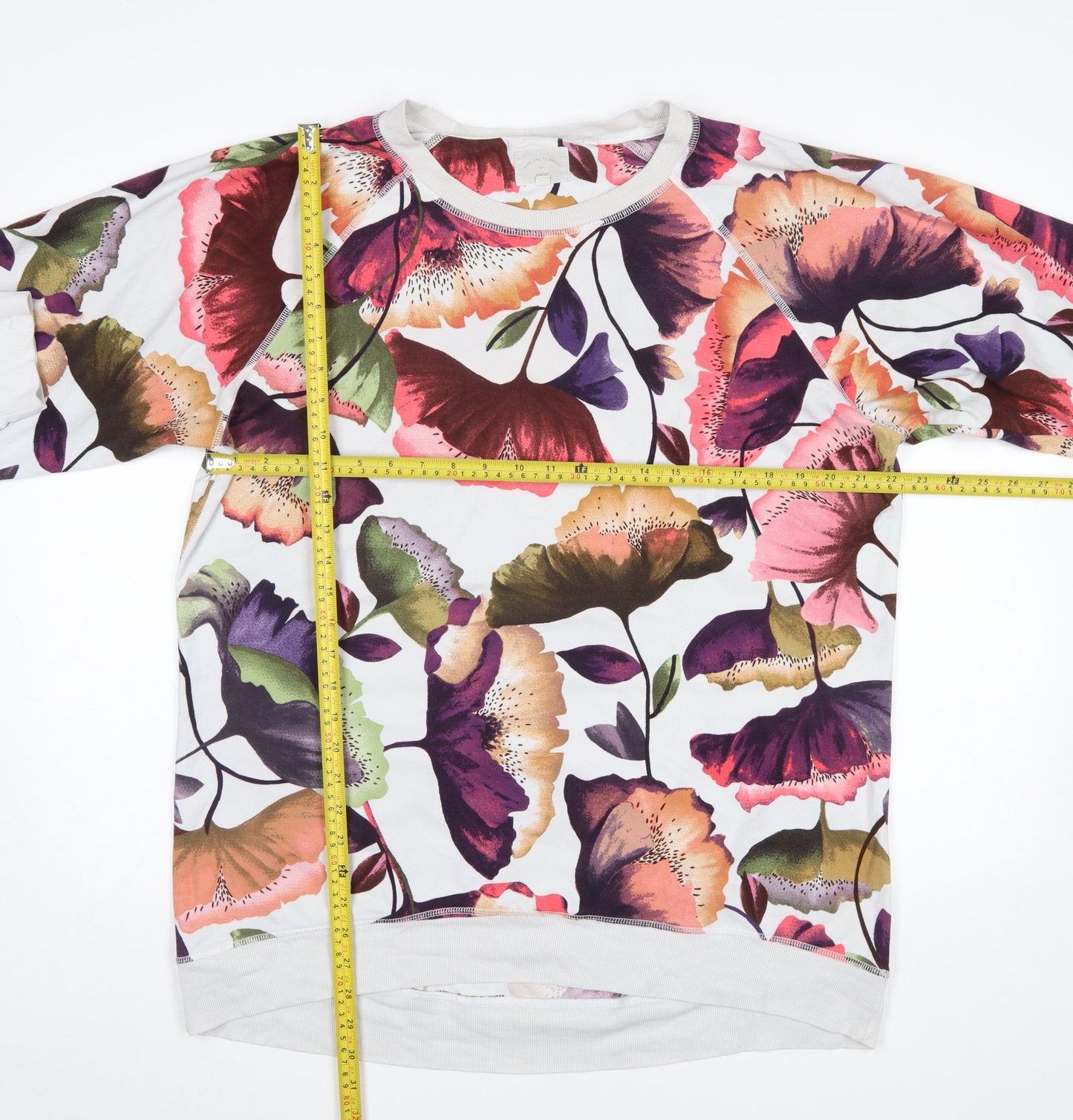Next Women’s Multicoloured Floral Pullover Sweatshirt L Tall