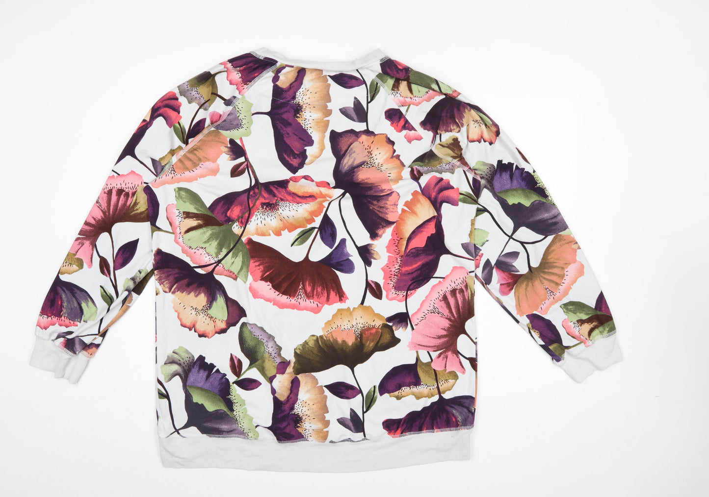 Next Women’s Multicoloured Floral Pullover Sweatshirt L Tall
