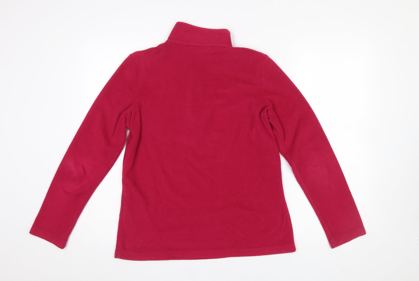 Regatta Women Red 1/2 Zip Fleece Sweatshirt UK 10