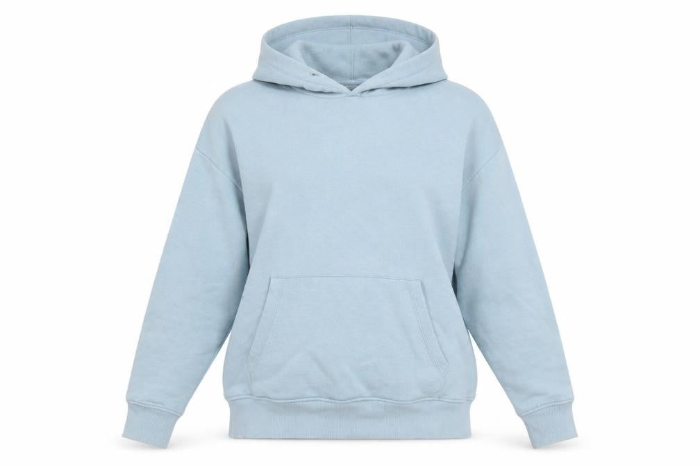 Zara Women Blue Pullover Hoodie Small Cotton Blend Casual