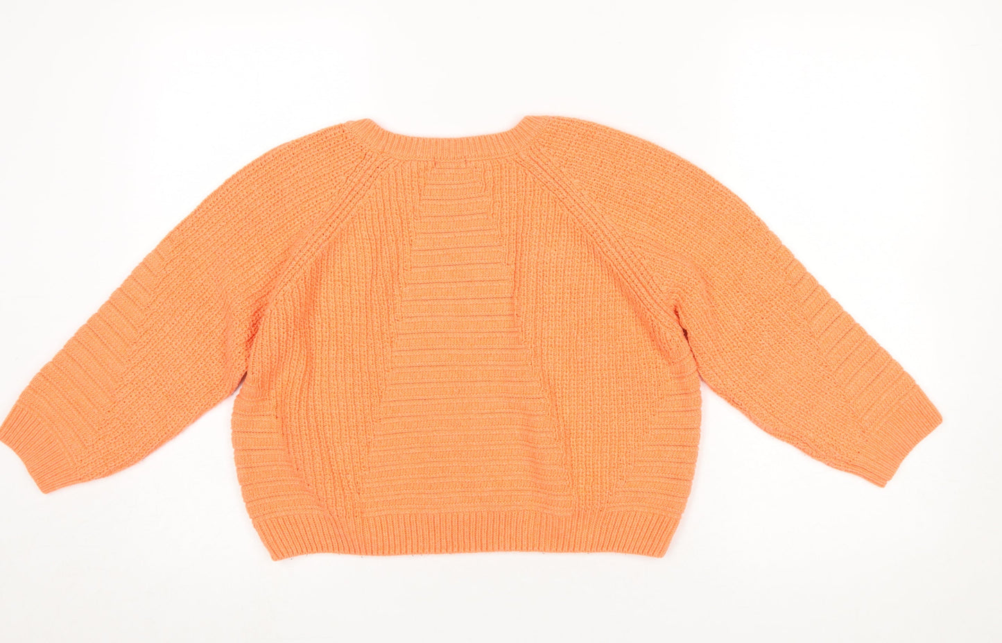 River Island Women’s Orange Chunky Knit Jumper Size 10