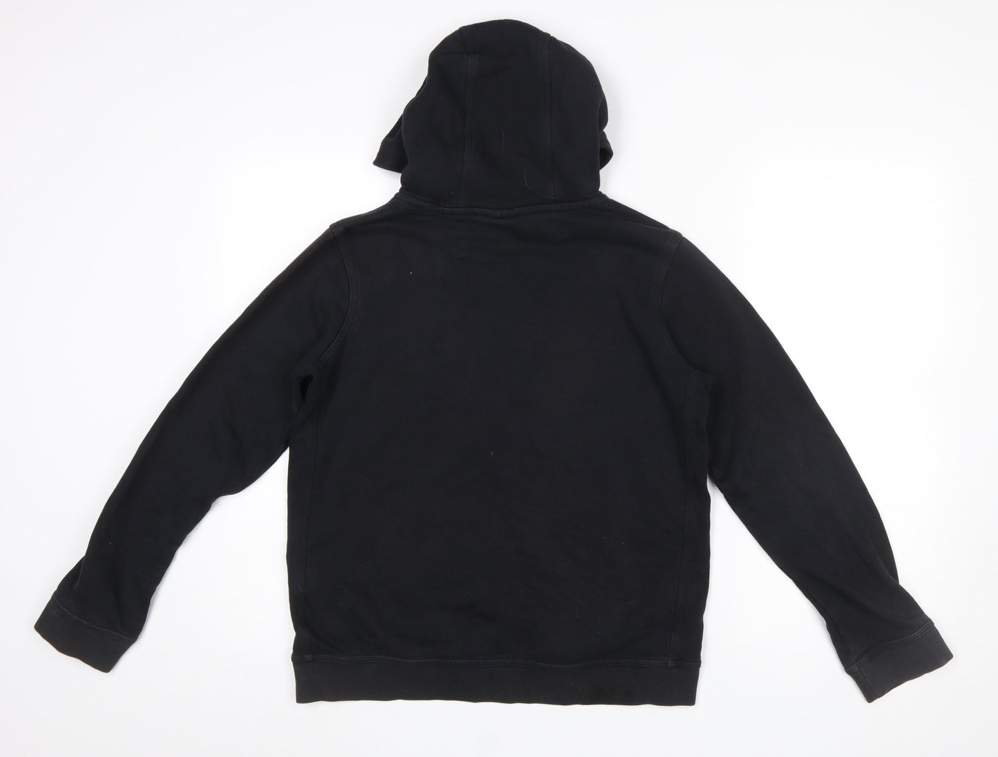 Nike Boys Black Pullover Hoodie XL 158-170cm Cotton Blend Logo Sweatshirt