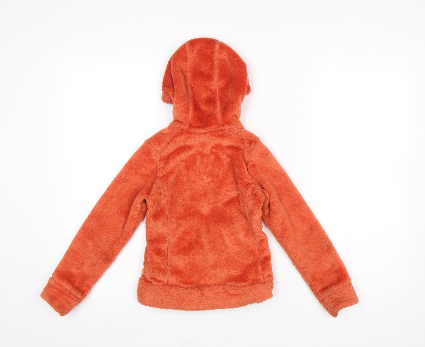 Quechua Girls Orange Fleece Hooded Full Zip Jacket 6 Years