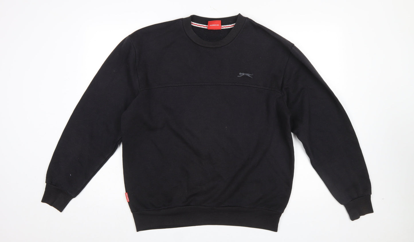 Slazenger Men's Black Crew Neck Pullover Sweatshirt M