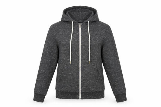 Bershka Womens Grey Full Zip Hoodie XS Cotton Blend Casual