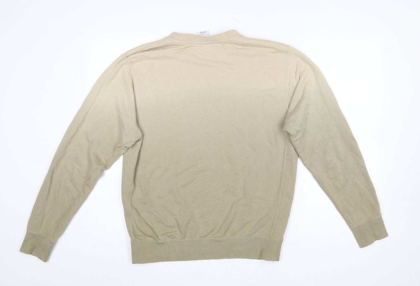 Nike Men's Beige Small Crew Neck Pullover Sweatshirt