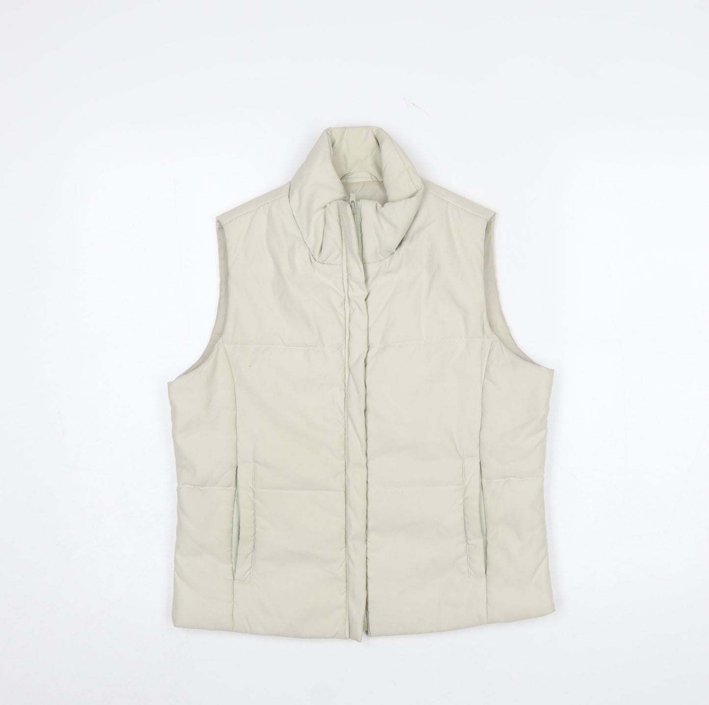 Moto Jeanswear Women's Beige Puffer Gilet Waistcoat Size 10