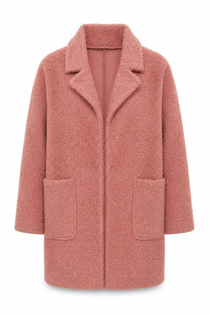 Principles Women Pink Wool Blend Coatigan Size 20 Longline Lined